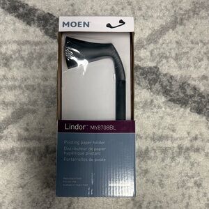 Moen Lindor Matte Black Paper Holder